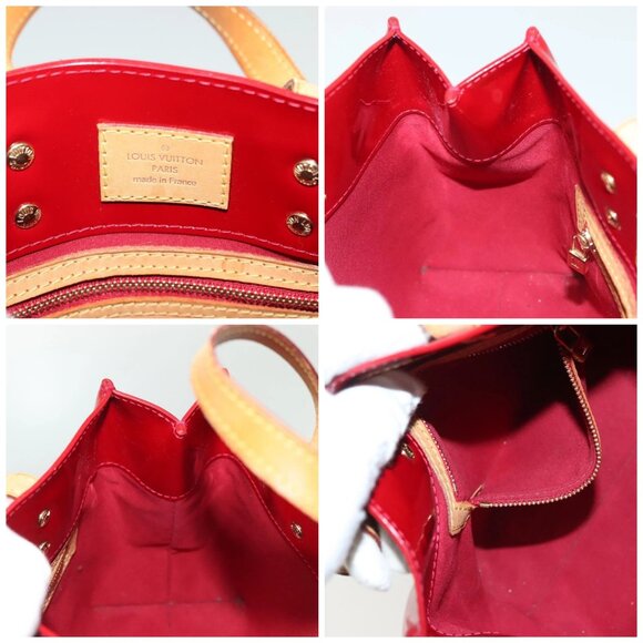 LOUIS VUITTON Monogram Vernis Reade PM Hand Bag Pomme D'amour - Picture 14 of 15